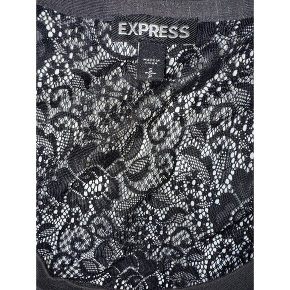 EXPRESS sequin and lace top size s small - Picture 3 of 4